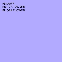 #B1AAFF - Biloba Flower Color Image