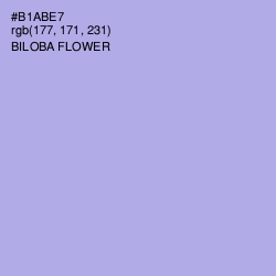 #B1ABE7 - Biloba Flower Color Image