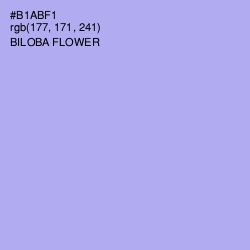 #B1ABF1 - Biloba Flower Color Image