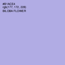 #B1ACE4 - Biloba Flower Color Image