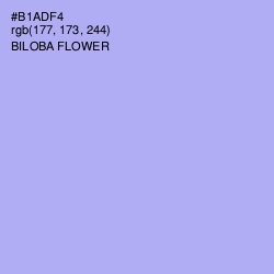 #B1ADF4 - Biloba Flower Color Image