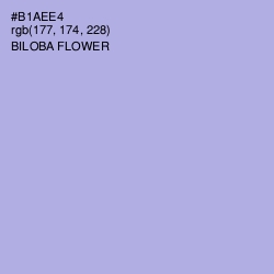 #B1AEE4 - Biloba Flower Color Image