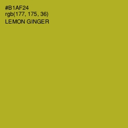 #B1AF24 - Lemon Ginger Color Image