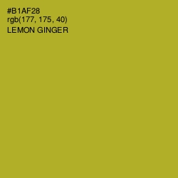 #B1AF28 - Lemon Ginger Color Image