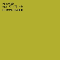 #B1AF2D - Lemon Ginger Color Image