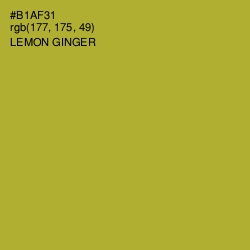 #B1AF31 - Lemon Ginger Color Image