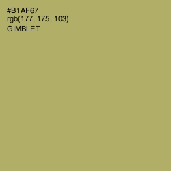 #B1AF67 - Gimblet Color Image