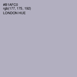 #B1AFC0 - London Hue Color Image