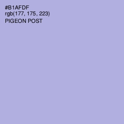 #B1AFDF - Pigeon Post Color Image