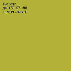 #B1B037 - Lemon Ginger Color Image