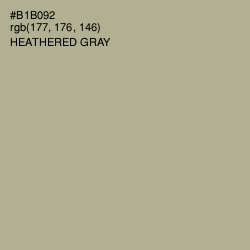 #B1B092 - Heathered Gray Color Image