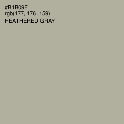 #B1B09F - Heathered Gray Color Image