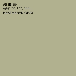 #B1B190 - Heathered Gray Color Image