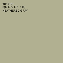#B1B191 - Heathered Gray Color Image