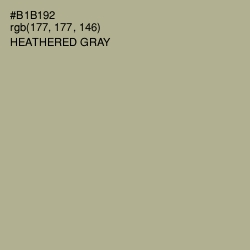 #B1B192 - Heathered Gray Color Image