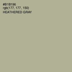 #B1B196 - Heathered Gray Color Image