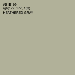 #B1B199 - Heathered Gray Color Image