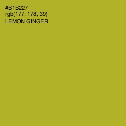 #B1B227 - Lemon Ginger Color Image