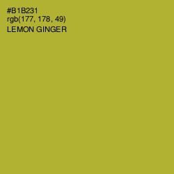 #B1B231 - Lemon Ginger Color Image