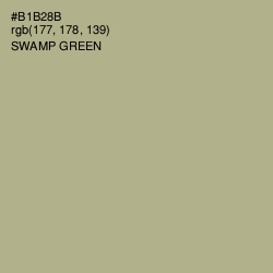 #B1B28B - Swamp Green Color Image