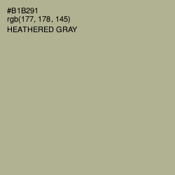 #B1B291 - Heathered Gray Color Image