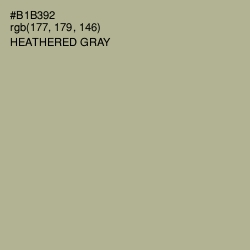 #B1B392 - Heathered Gray Color Image