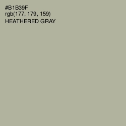 #B1B39F - Heathered Gray Color Image
