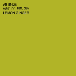 #B1B426 - Lemon Ginger Color Image