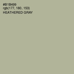 #B1B499 - Heathered Gray Color Image