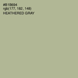 #B1B694 - Heathered Gray Color Image