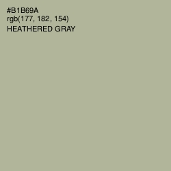 #B1B69A - Heathered Gray Color Image