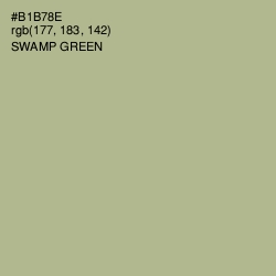 #B1B78E - Swamp Green Color Image