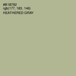 #B1B792 - Heathered Gray Color Image