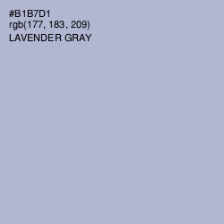 #B1B7D1 - Lavender Gray Color Image