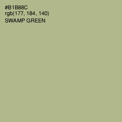 #B1B88C - Swamp Green Color Image