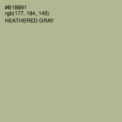 #B1B891 - Heathered Gray Color Image