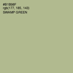 #B1B98F - Swamp Green Color Image