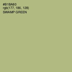 #B1BA80 - Swamp Green Color Image