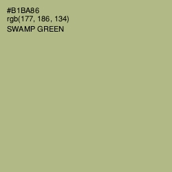 #B1BA86 - Swamp Green Color Image