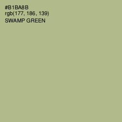 #B1BA8B - Swamp Green Color Image