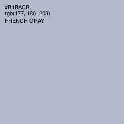 #B1BACB - French Gray Color Image