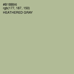 #B1BB96 - Heathered Gray Color Image