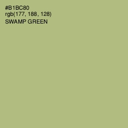 #B1BC80 - Swamp Green Color Image