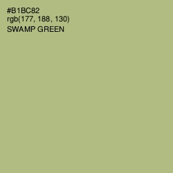 #B1BC82 - Swamp Green Color Image