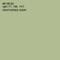 #B1BC93 - Heathered Gray Color Image