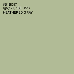 #B1BC97 - Heathered Gray Color Image