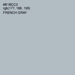 #B1BCC3 - French Gray Color Image