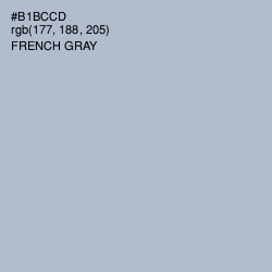 #B1BCCD - French Gray Color Image