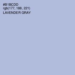 #B1BCDD - Lavender Gray Color Image