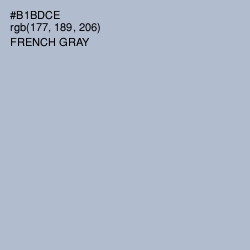 #B1BDCE - French Gray Color Image